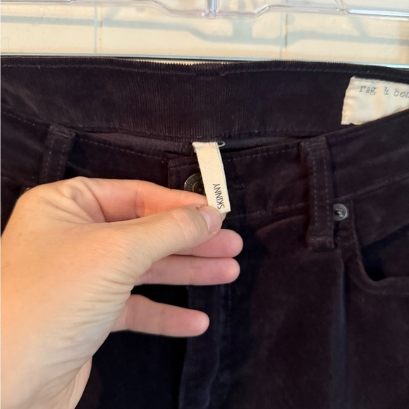 Rag & Bone Skinny Black/Charcoal Corduroy Pants size 29 - Picture 3 of 10